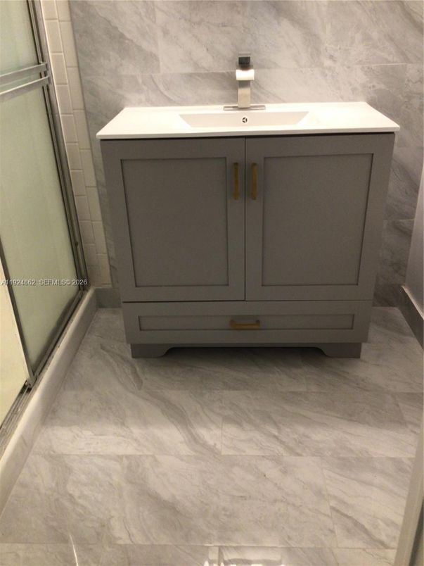 Bathroom, Glass Shower, Interior, Marble