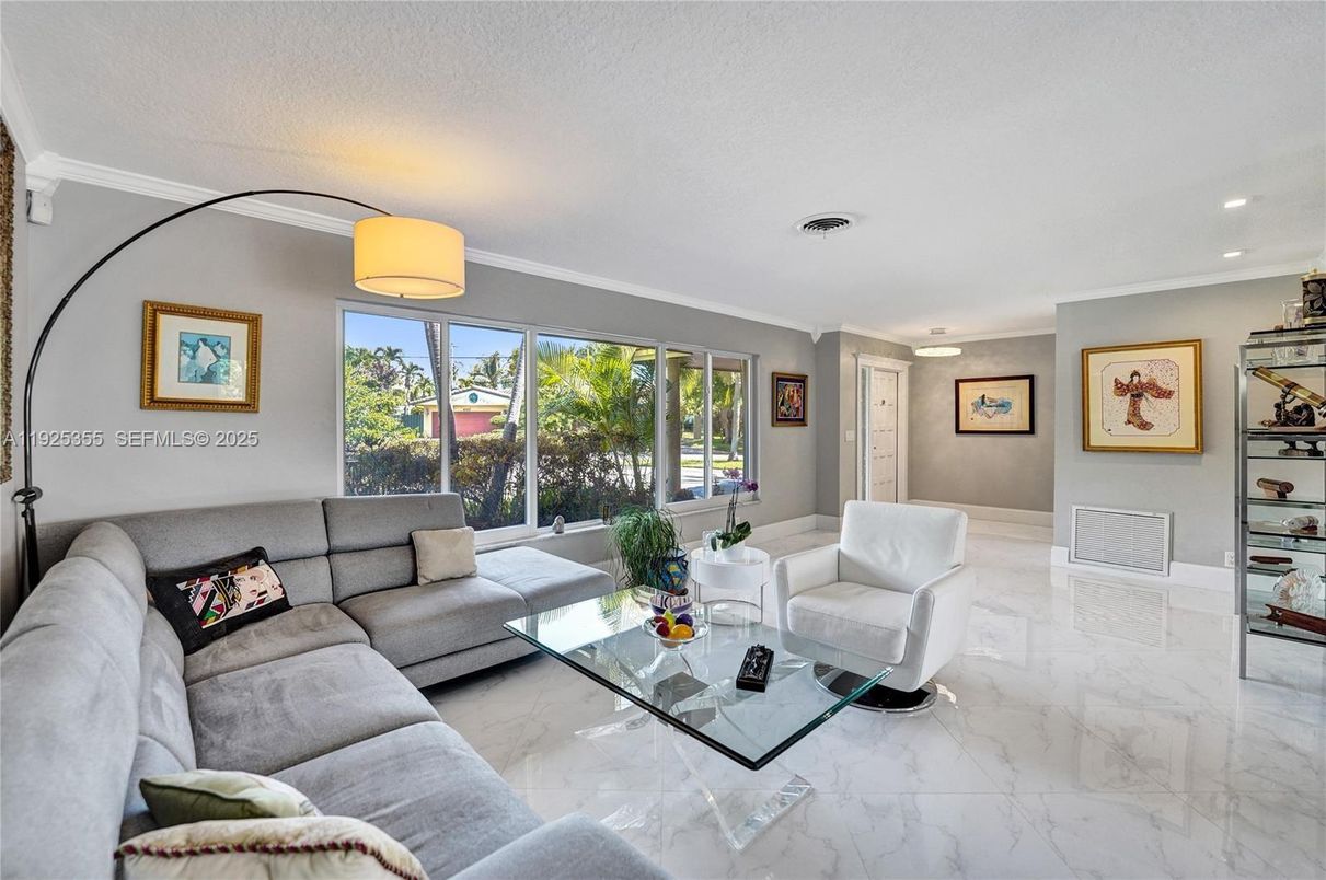 Interior, Living room, Marble, Recessed Lighting