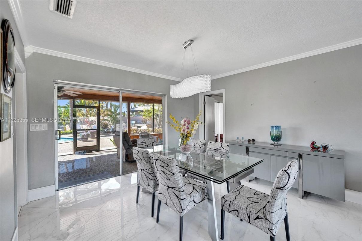 Chandelier, Dining room, Interior, Marble
