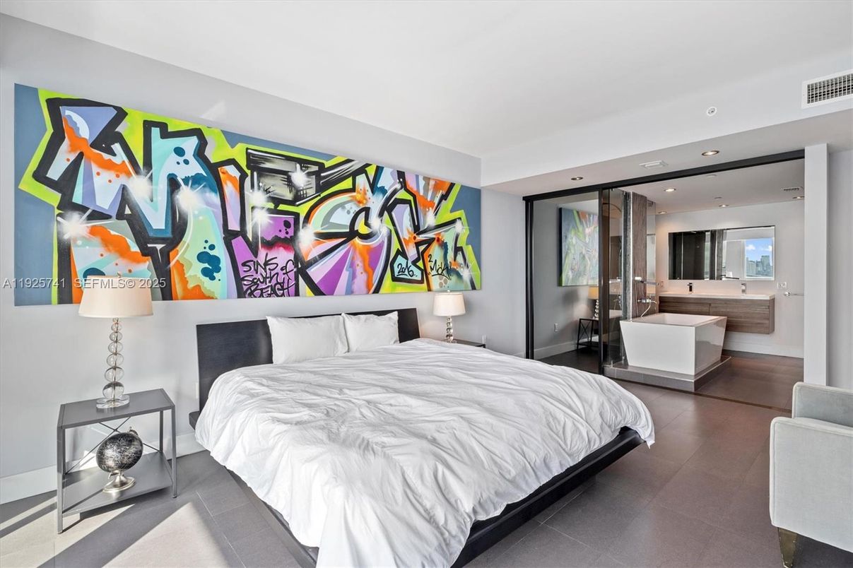 Bedroom, Interior, Recessed Lighting