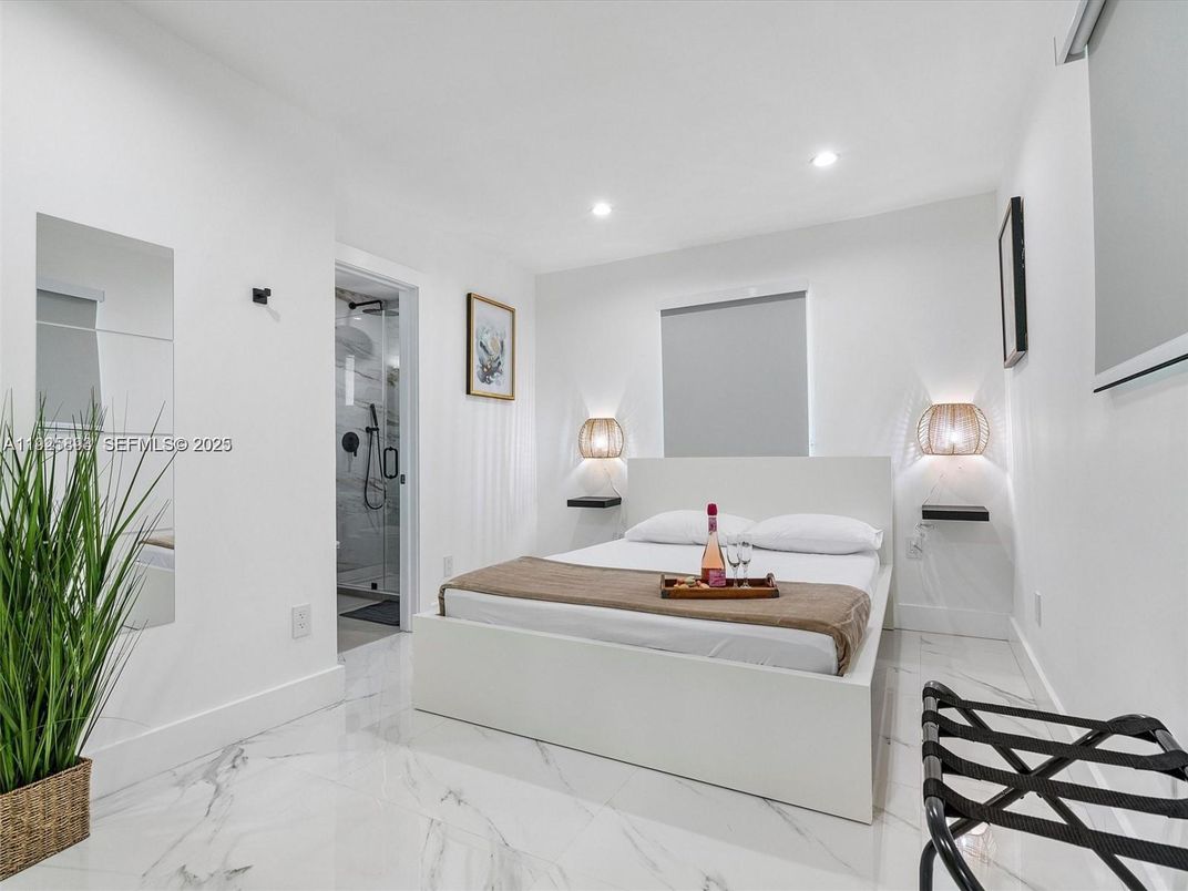 Bathroom, Bedroom, Glass Shower, Interior, Marble, Recessed Lighting