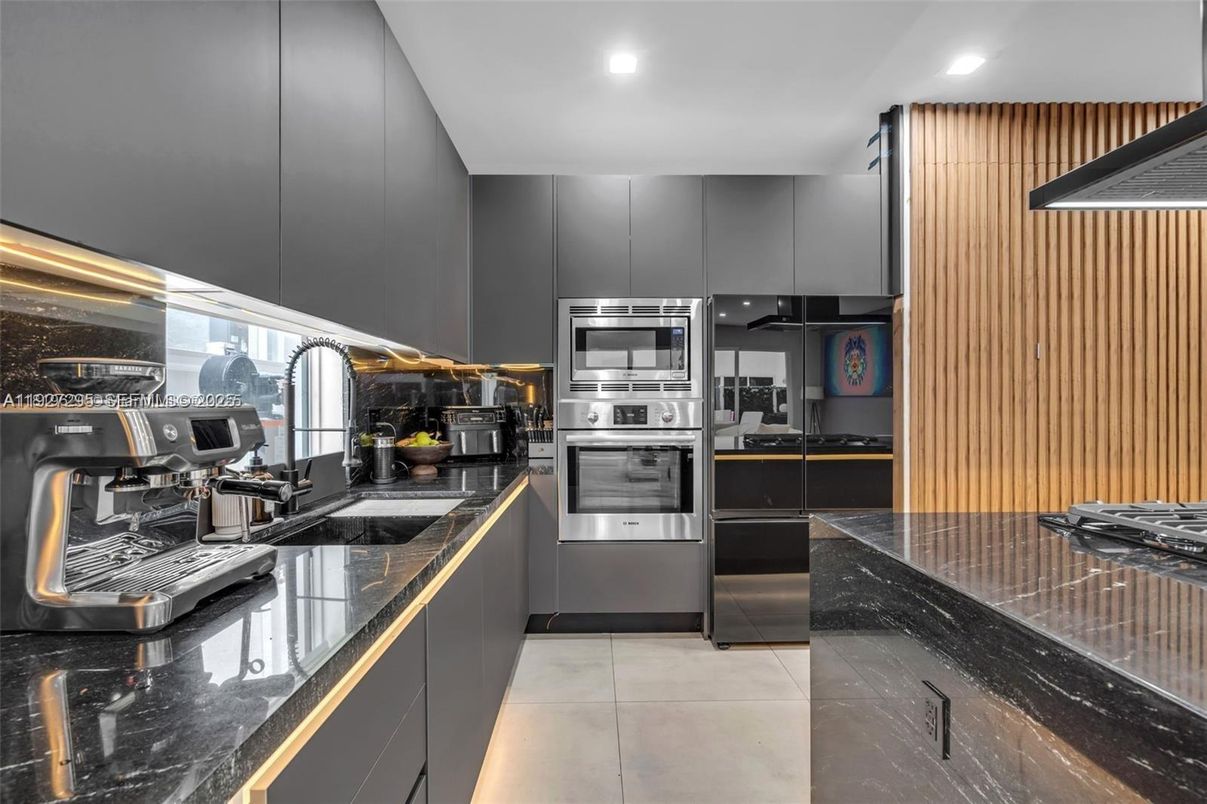 Interior, Kitchen, Recessed Lighting, Stainless Steel Appliances