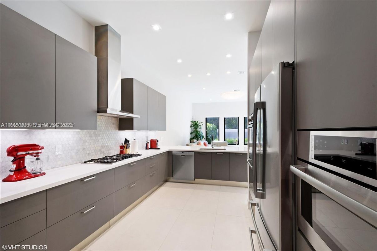 Interior, Kitchen, Recessed Lighting, Stainless Steel Appliances