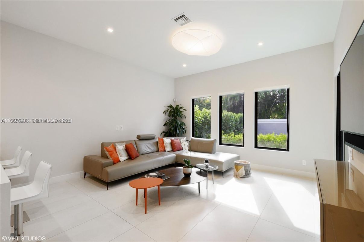 Interior, Living room, Recessed Lighting