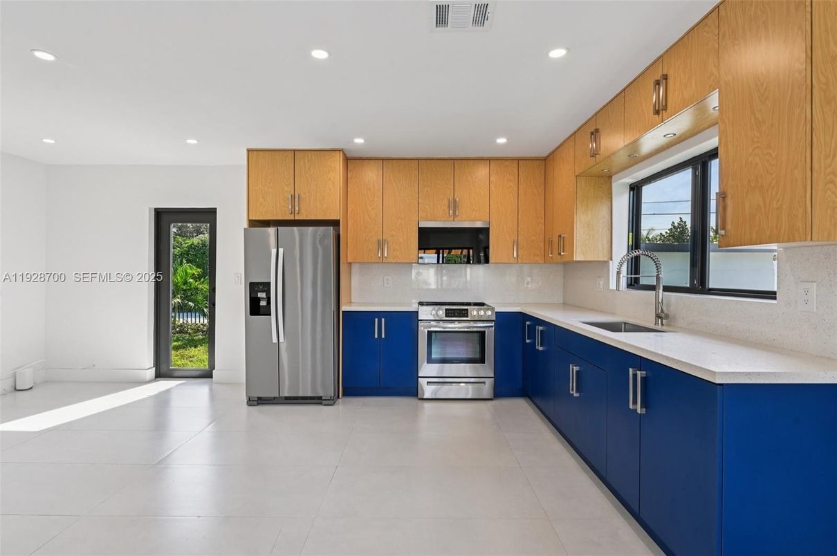 Interior, Kitchen, Recessed Lighting, Stainless Steel Appliances