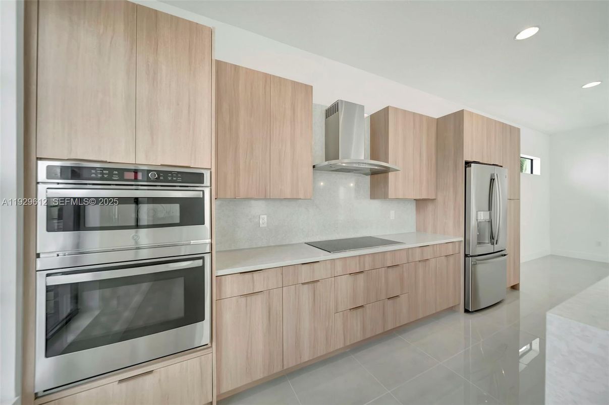 Interior, Kitchen, Recessed Lighting, Stainless Steel Appliances