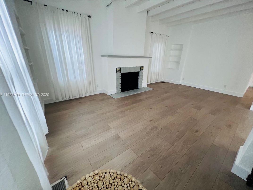 Empty room, Fireplace, Interior, Wood Texture Flooring