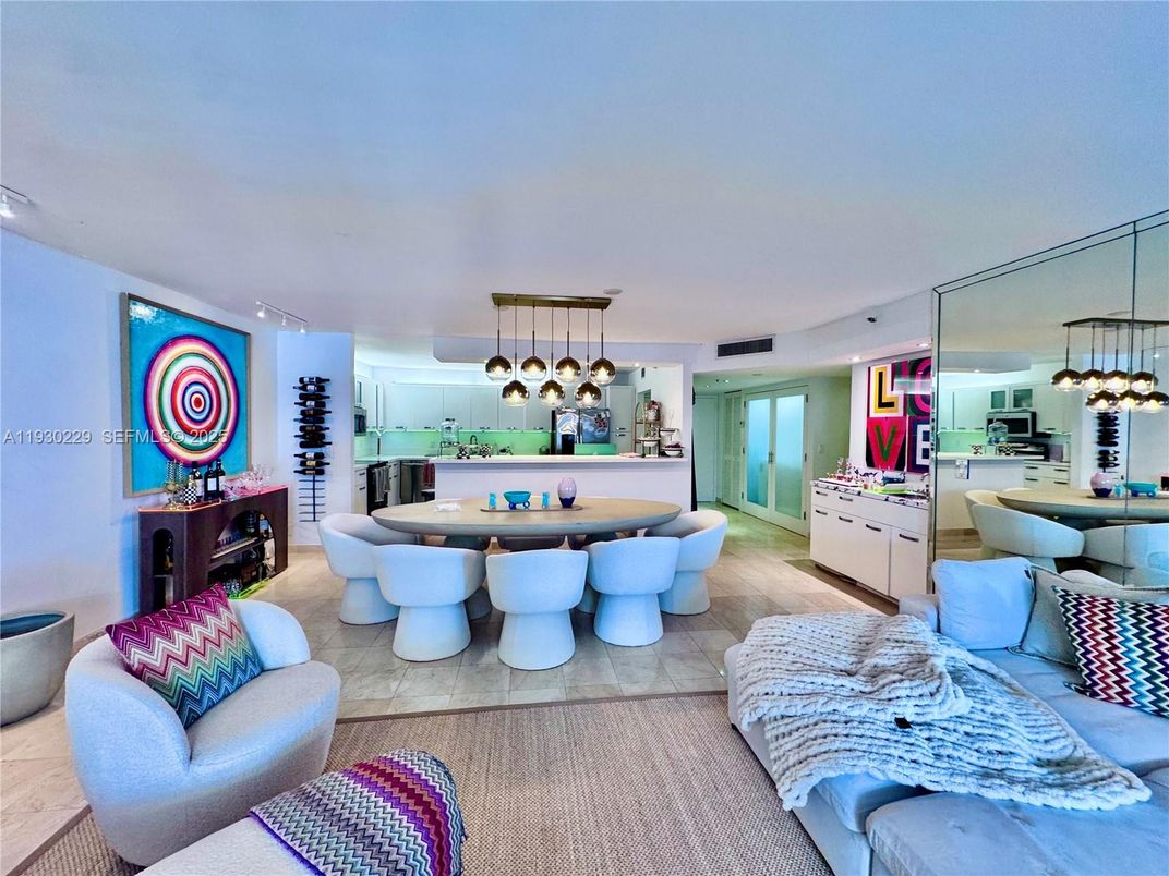 Dining room, Interior, Kitchen, Living room, Pendant Lights, Recessed Lighting