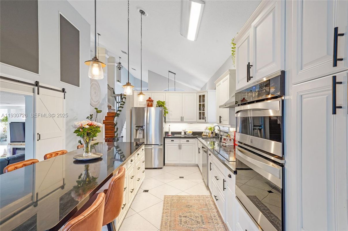 Interior, Kitchen, Pendant Lights, Stainless Steel Appliances