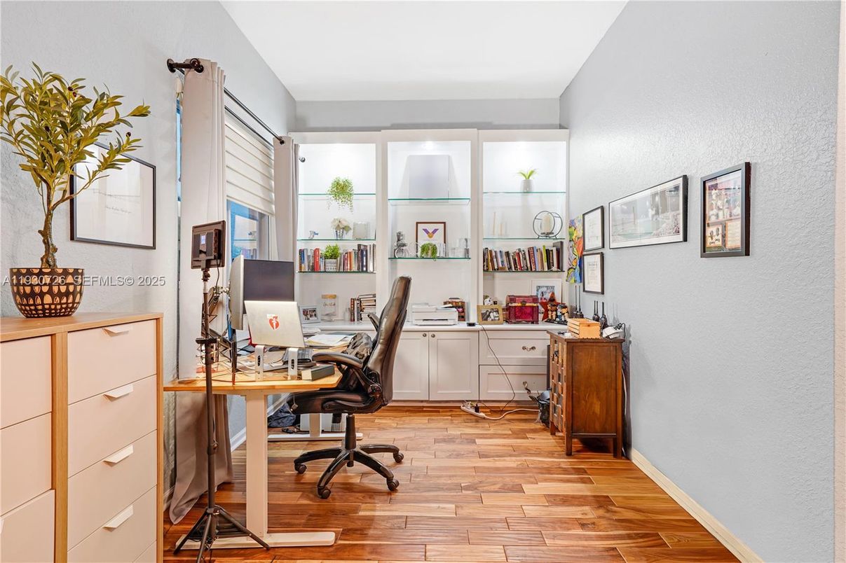 Home Office, Interior, Wood Texture Flooring