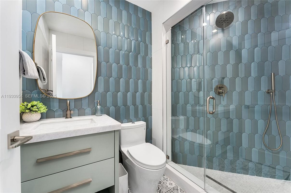 Bathroom, Glass Shower, Interior