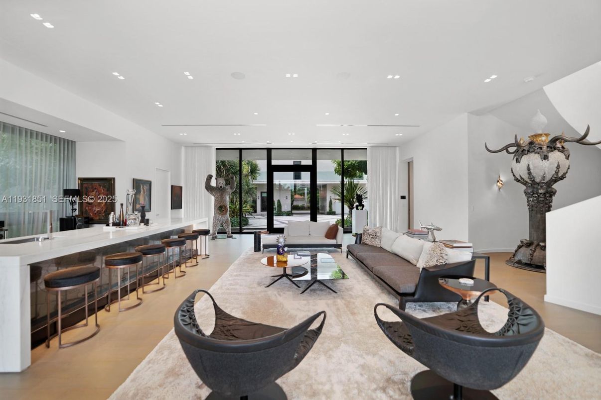 Interior, Living room, Recessed Lighting