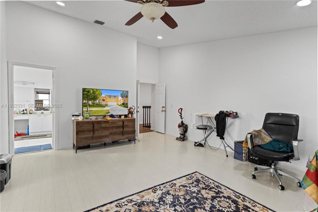 Home Office, Interior, Recessed Lighting