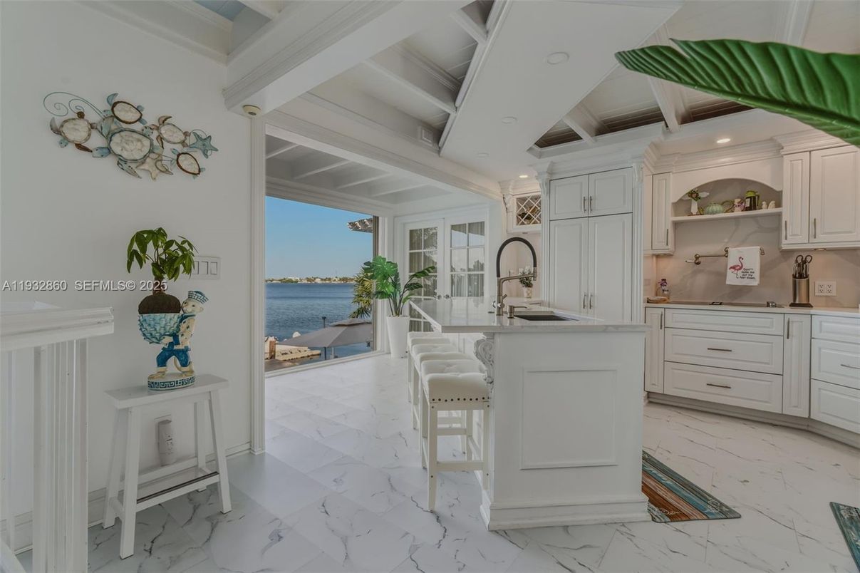 Interior, Kitchen, Marble, Recessed Lighting, Water