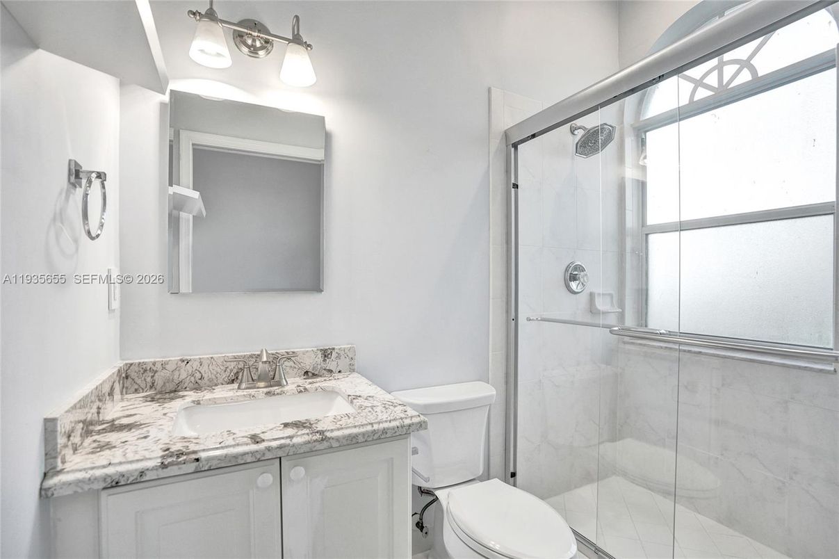 Bathroom, Glass Shower, Interior, Marble Walls