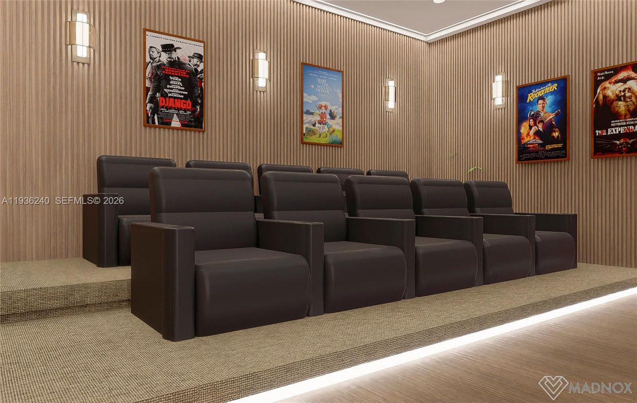 Home Theatre Room, Interior, Pendant Lights, Theatre Room