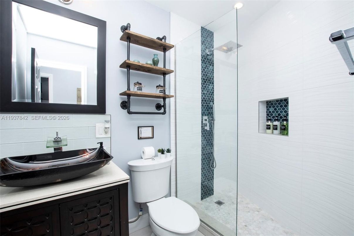 Bathroom, Glass Shower, Interior