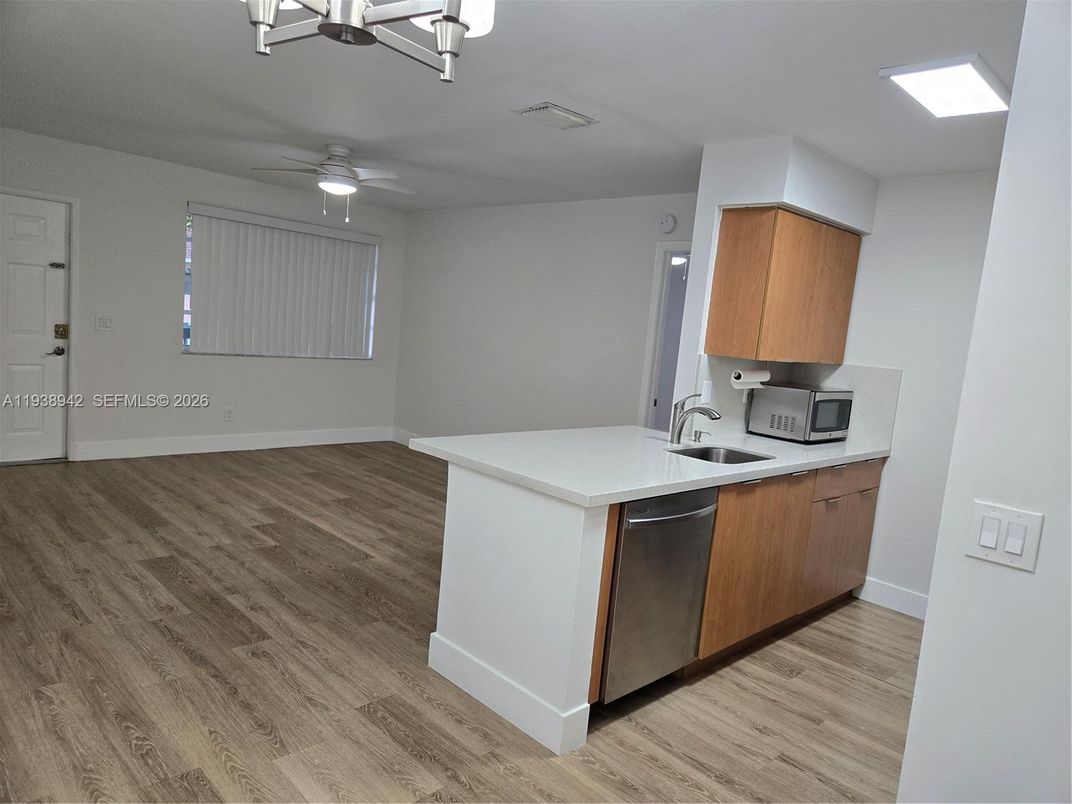 Interior, Kitchen, Wood Texture Flooring