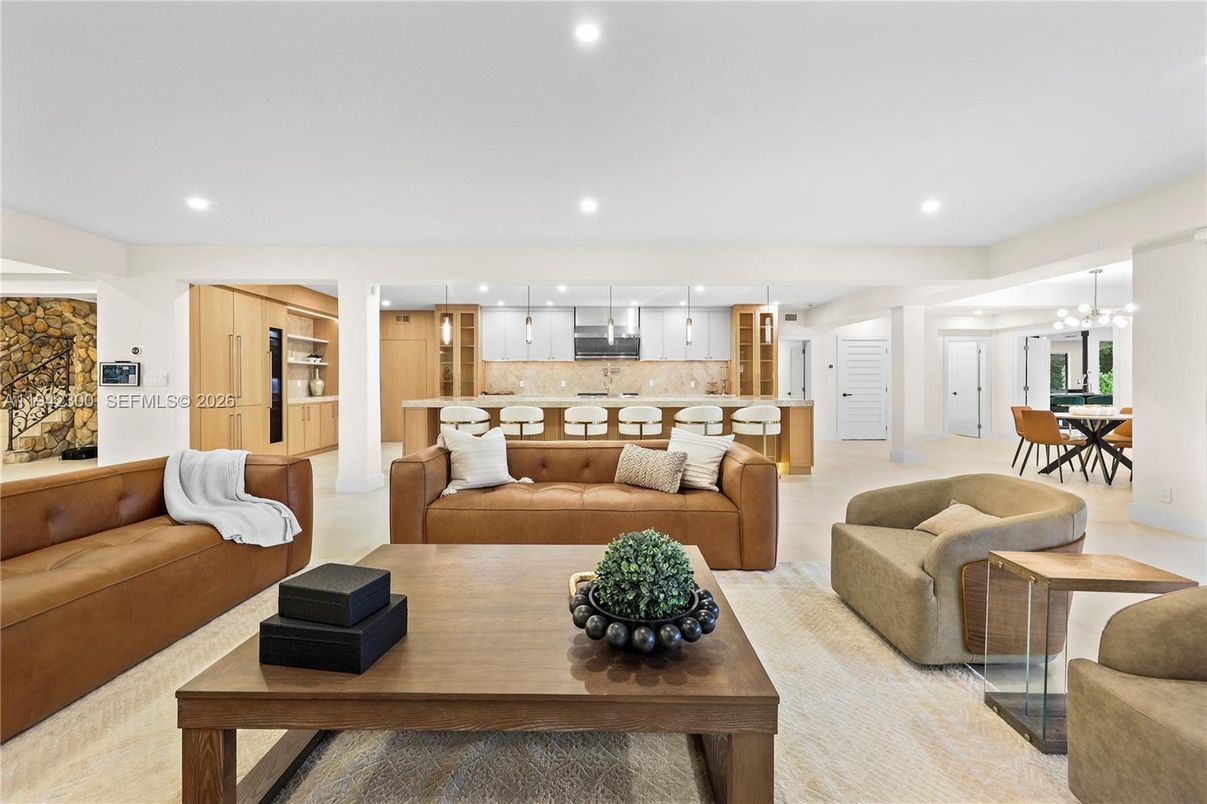 Dining room, Interior, Kitchen, Living room, Pendant Lights, Recessed Lighting