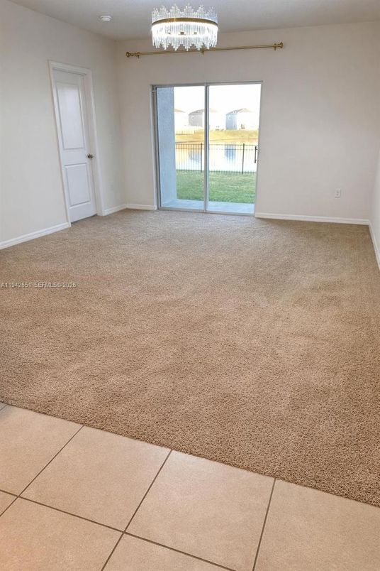 Chandelier, Empty room, Interior