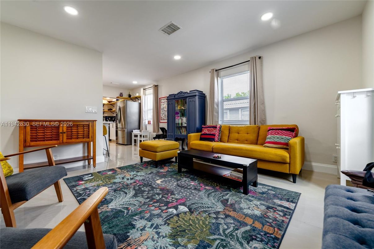 Interior, Living room, Recessed Lighting