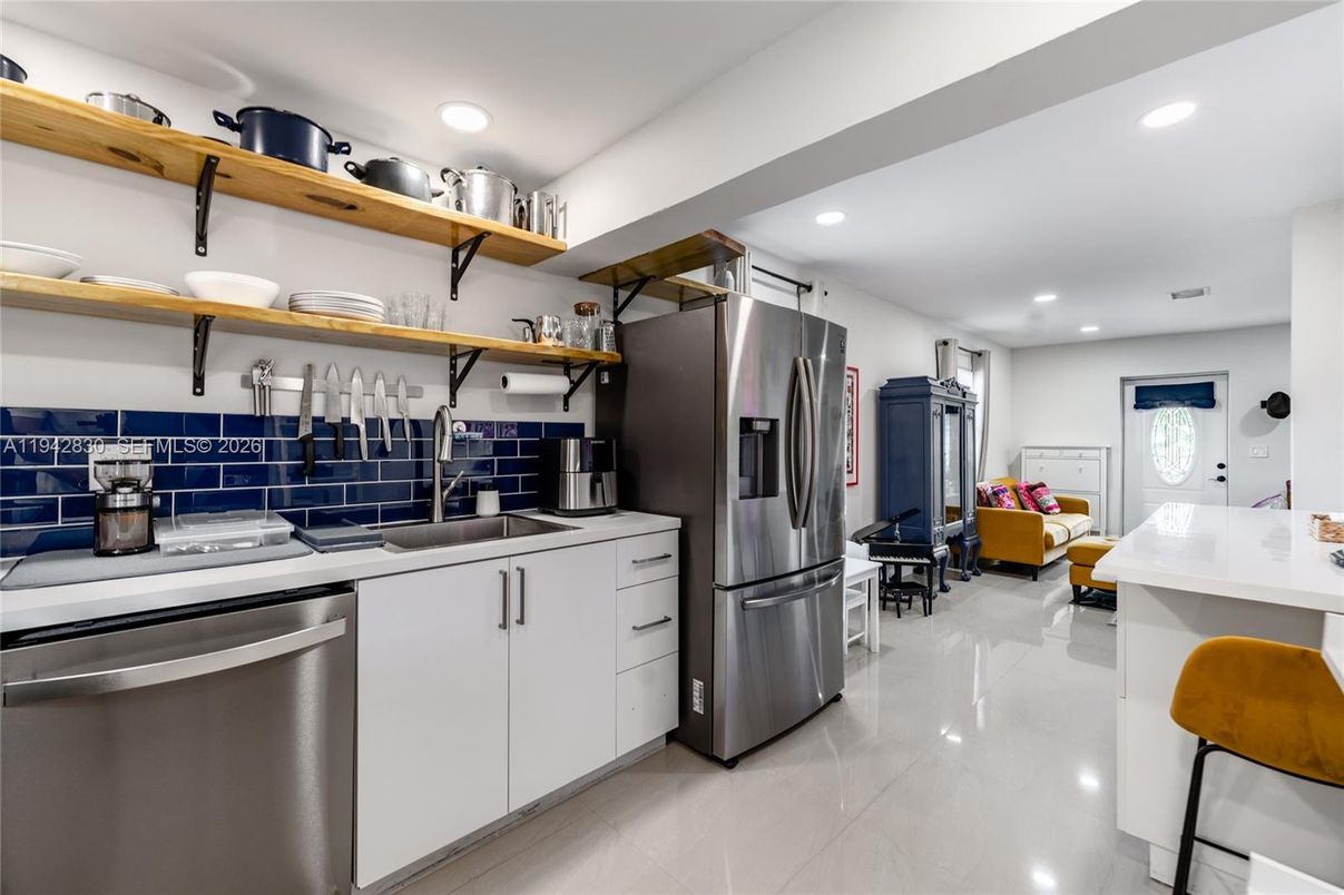 Interior, Kitchen, Recessed Lighting, Stainless Steel Appliances