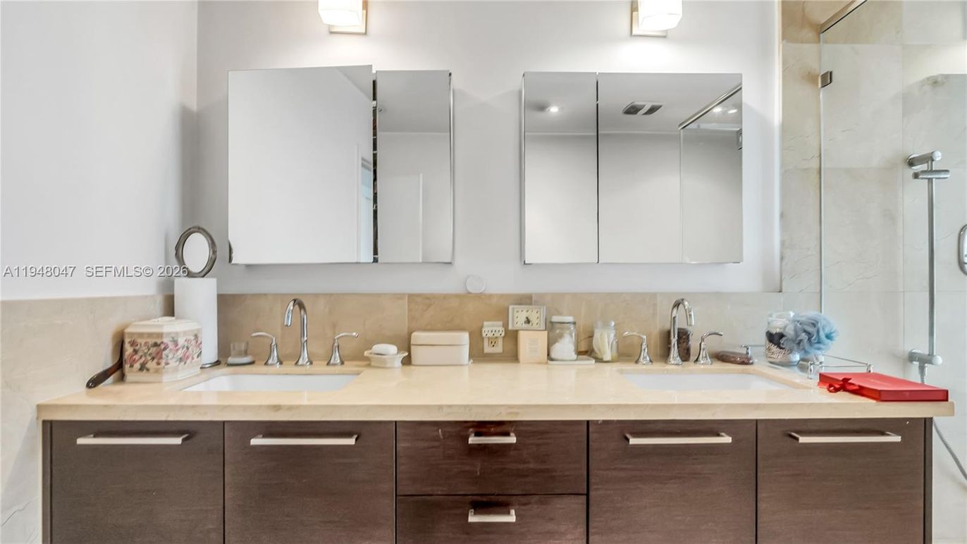 Bathroom, Dual Sink Vanities, Glass Shower, Interior