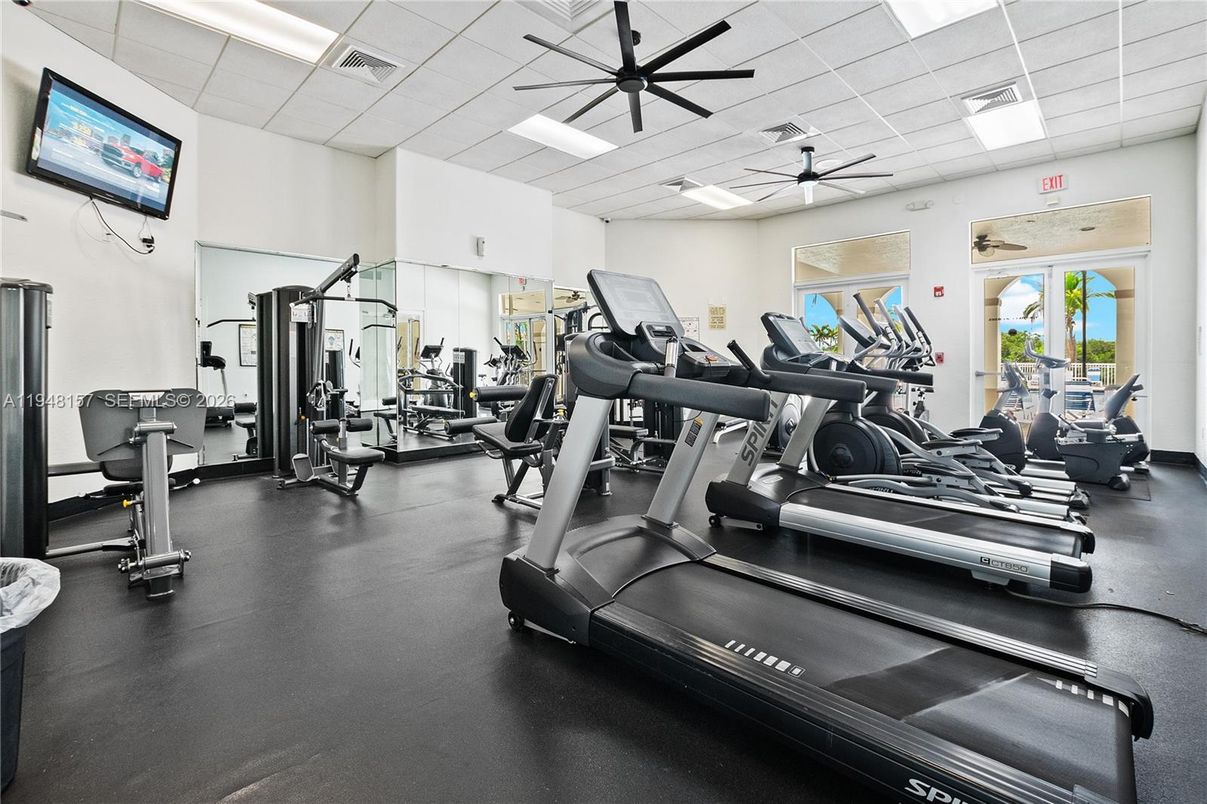 Fitness Equipment, Gym, Interior