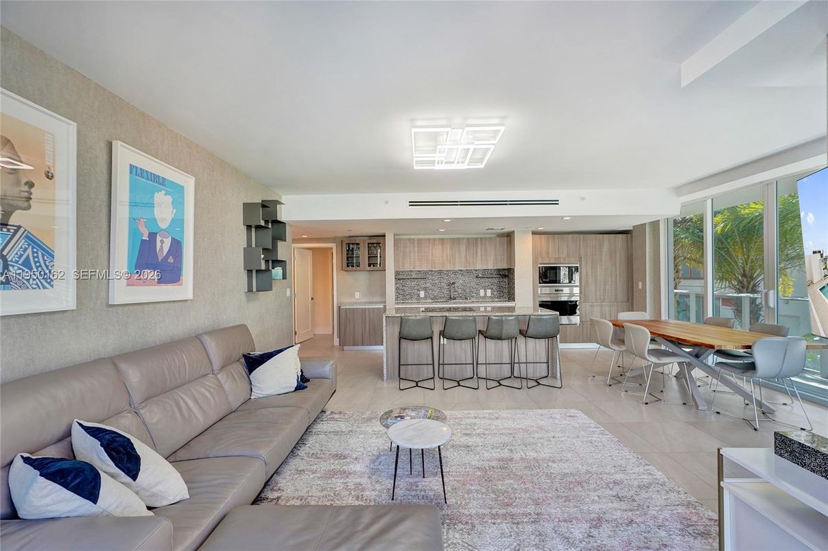 Dining room, Interior, Kitchen, Living room, Recessed Lighting, Stainless Steel Appliances