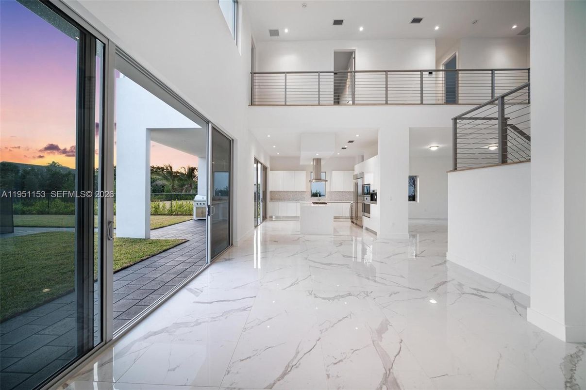 Interior, Kitchen, Marble, Recessed Lighting