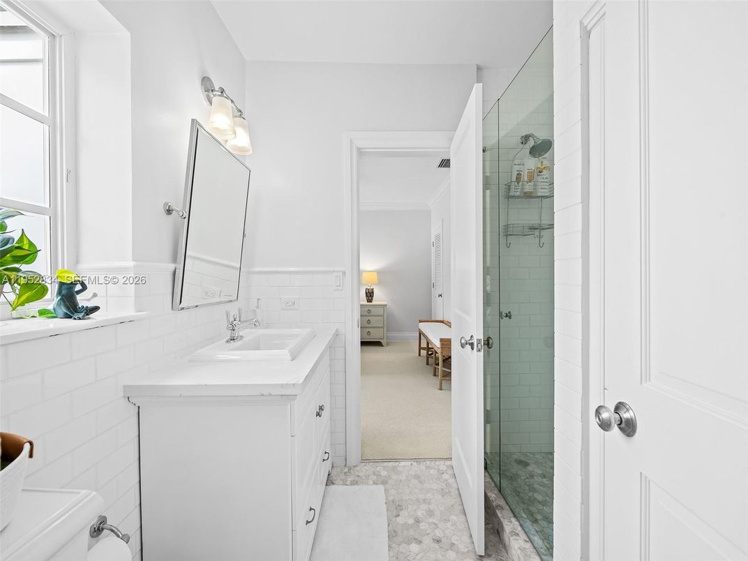 Bathroom, Dual Sink Vanities, Glass Shower, Interior