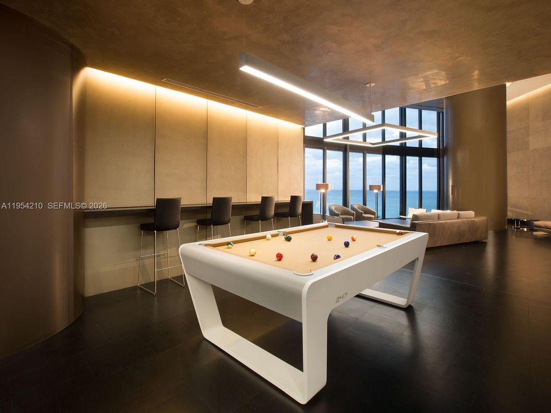 Billiard Table, Chandelier, Game Room, Interior, Pendant Lights, Recessed Lighting, Water