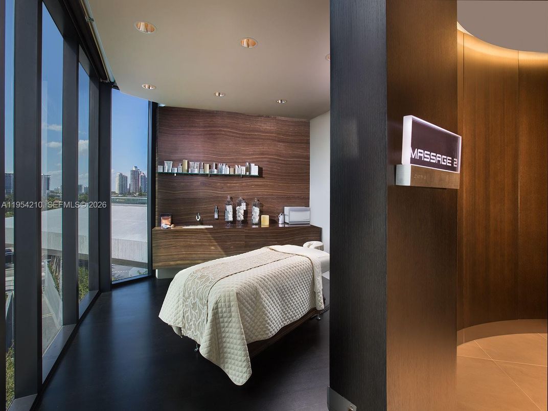 Bedroom, Interior, Recessed Lighting, Wooden Walls