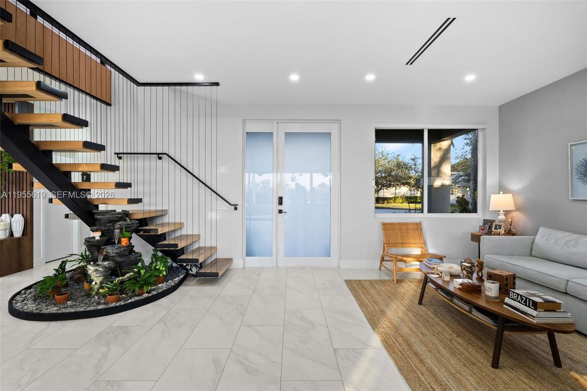 Interior, Living room, Marble, Recessed Lighting