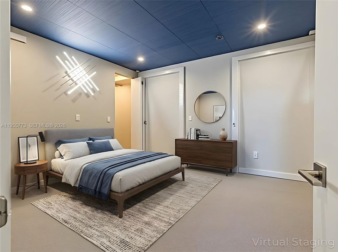 Bedroom, Interior, Recessed Lighting