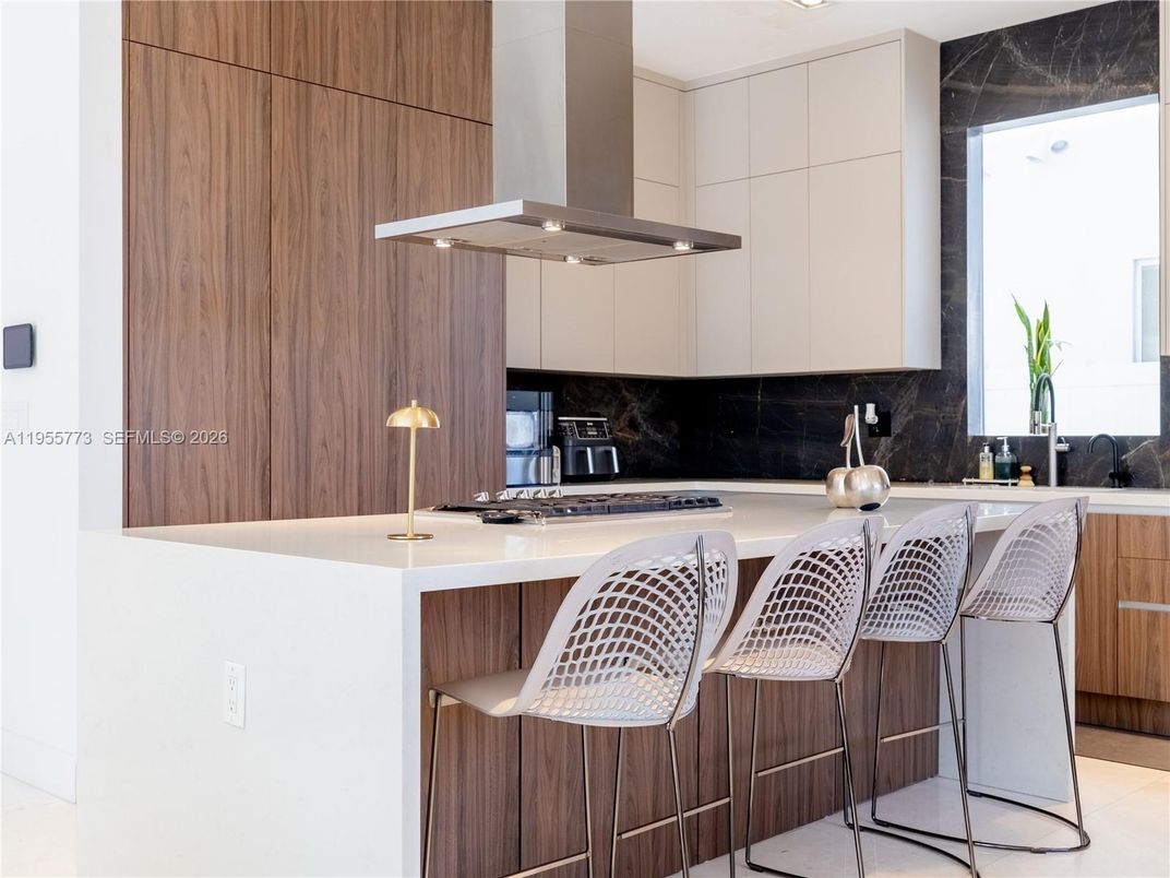 Interior, Kitchen, Marble Walls