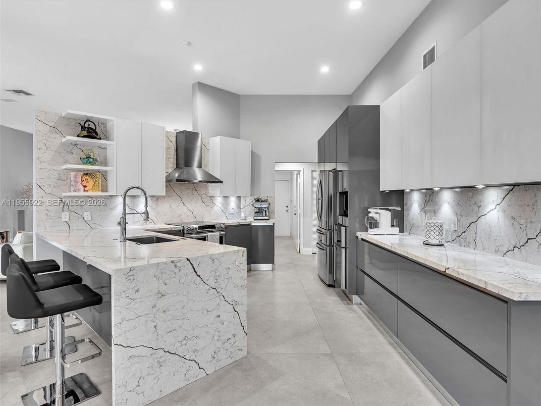 Interior, Kitchen, Recessed Lighting, Stainless Steel Appliances