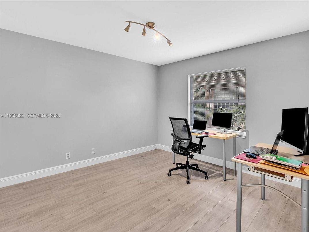 Home Office, Interior, Wood Texture Flooring