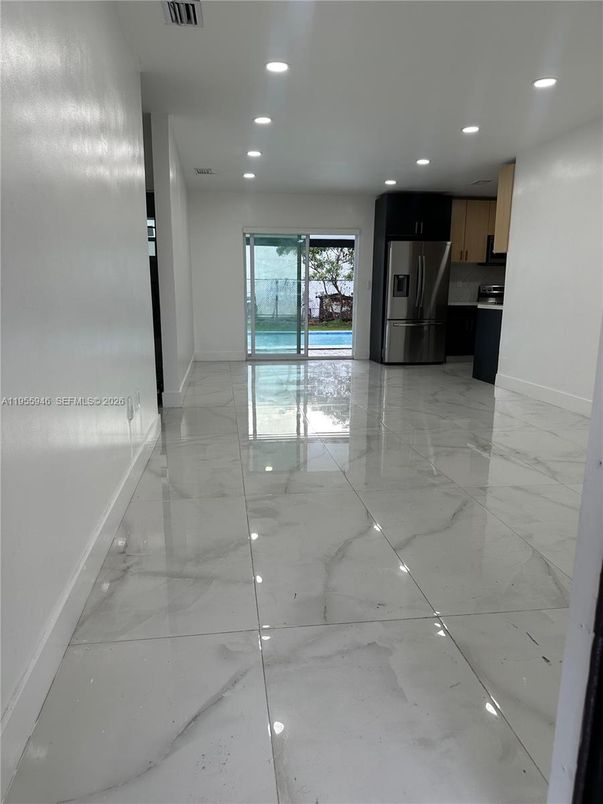 Interior, Kitchen, Marble, Recessed Lighting