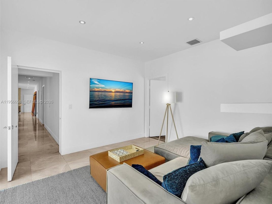 Interior, Living room, Recessed Lighting