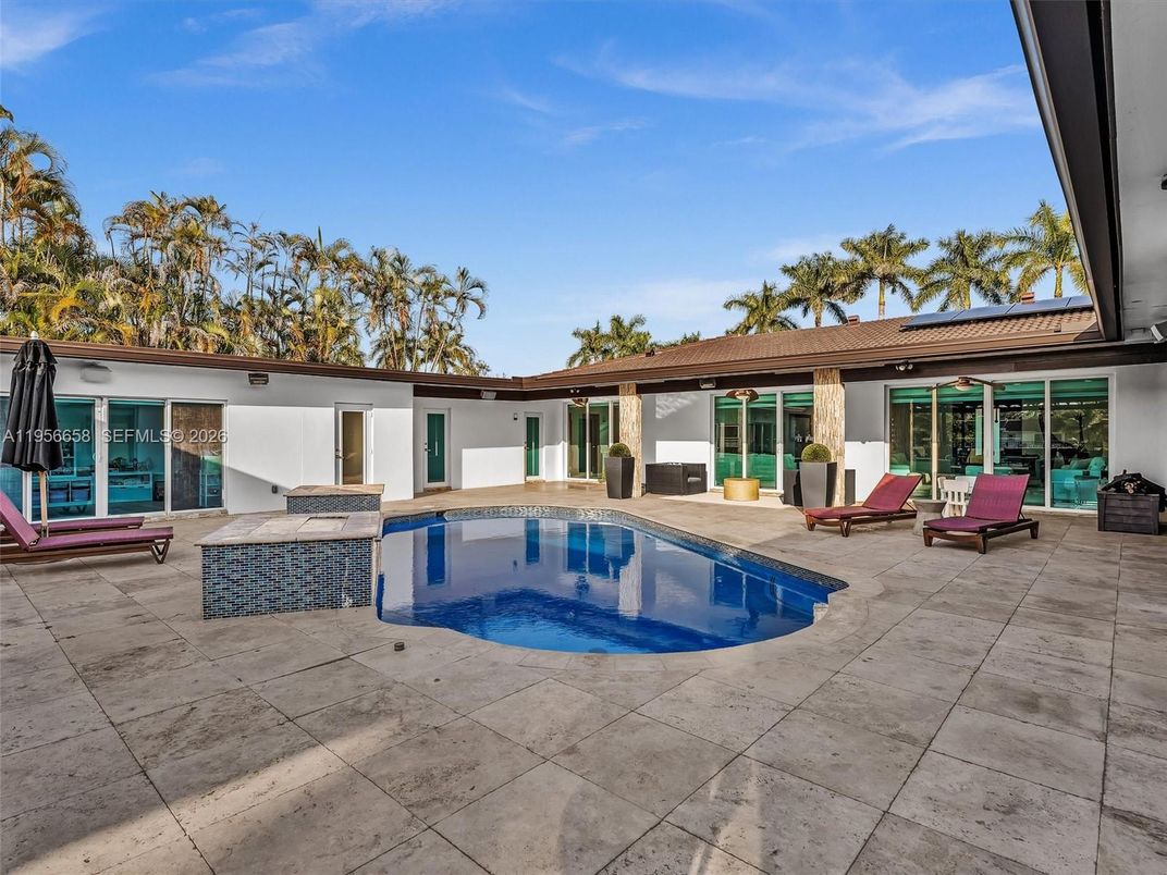 Exterior, Pool, Solar Panels