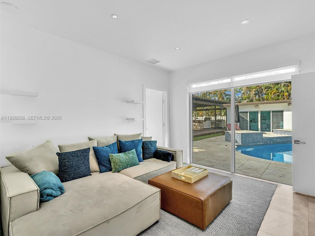 Interior, Living room, Recessed Lighting