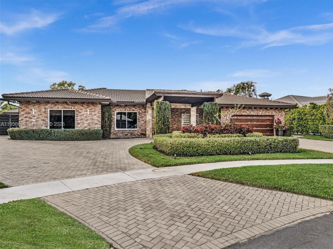 Attached, Exterior, Facade, Brick Facade, Mediterranean