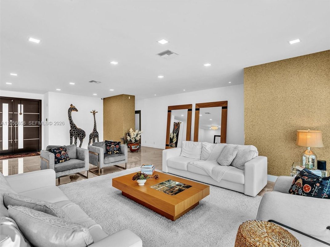 Interior, Living room, Recessed Lighting