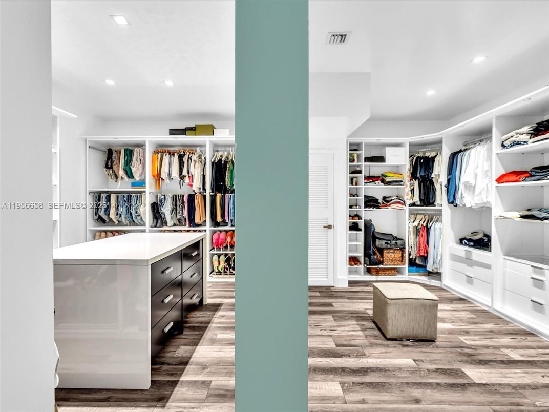 Interior, Recessed Lighting, Walk-in Closets, Wood Texture Flooring