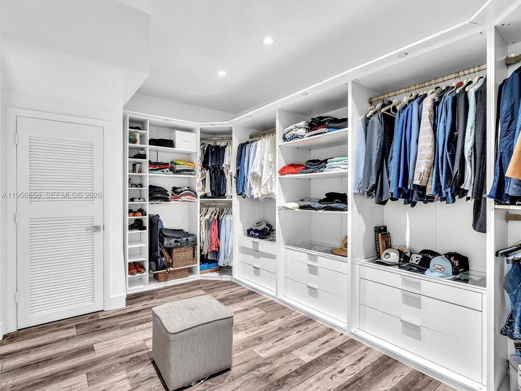 Interior, Recessed Lighting, Walk-in Closets, Wood Texture Flooring