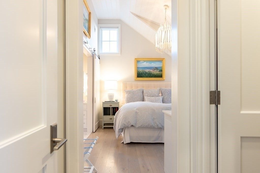 Bedroom, Chandelier, Interior, Wood Texture Flooring