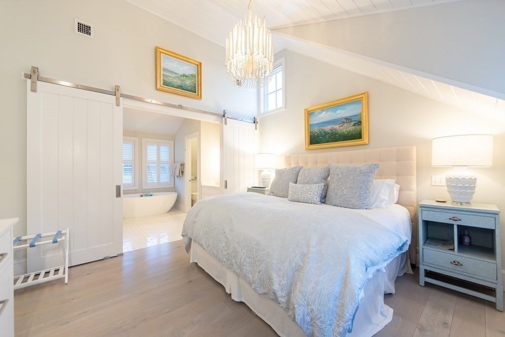 Bedroom, Chandelier, Interior, Wood Texture Flooring