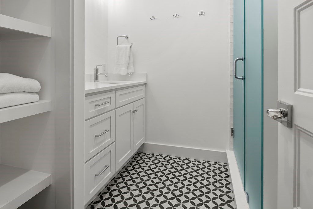 Bathroom, Glass Shower, Interior