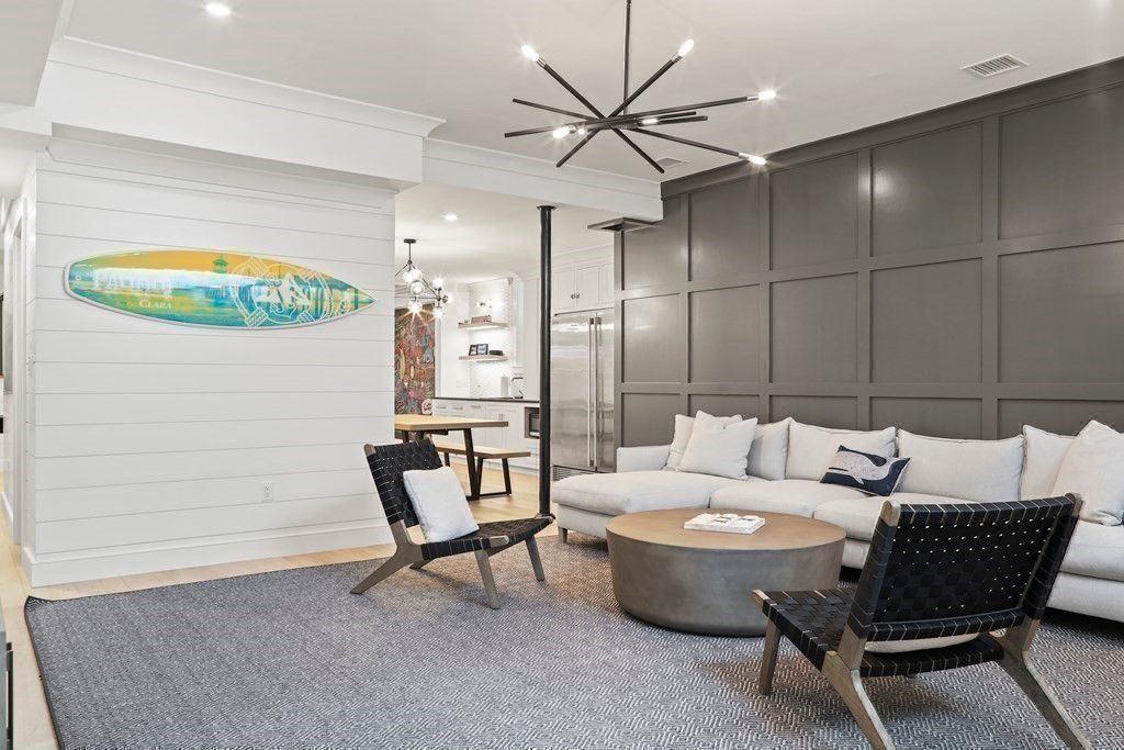 Interior, Kitchen, Living room, Pendant Lights, Recessed Lighting, Stainless Steel Appliances